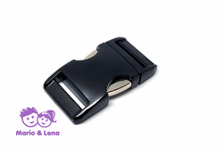 Aluminium Buckle 1  matt black, powder coated