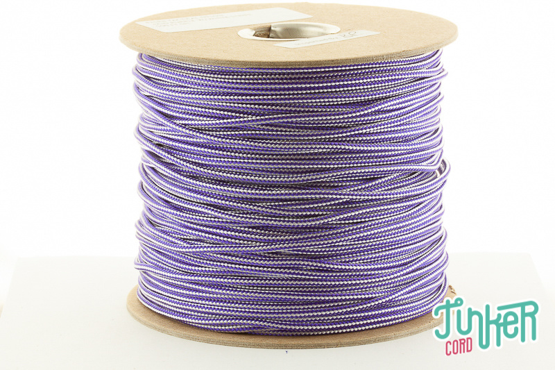 150m Rolle Type II TINKER Cord, Farbe ACID PURPLE & WHITE STRIPE