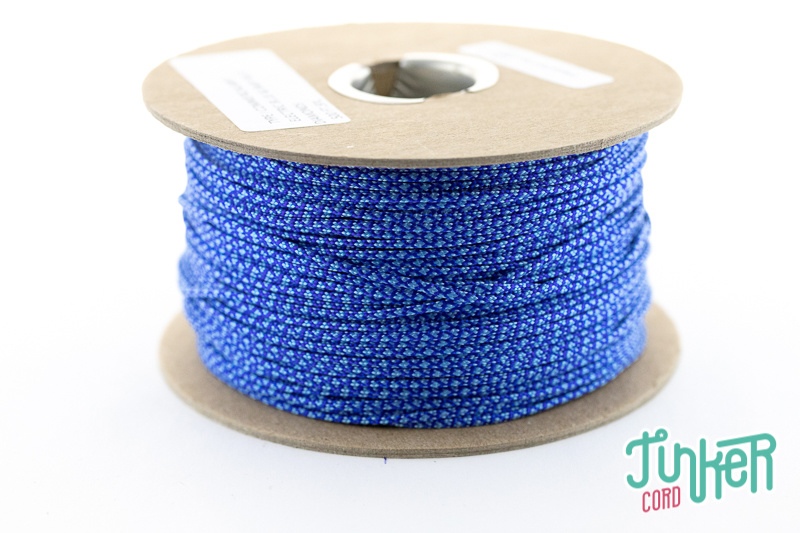 150m Spool Type I TINKER Cord in color ELECTRIC BLUE & BABY BLUE DIAMONDS
