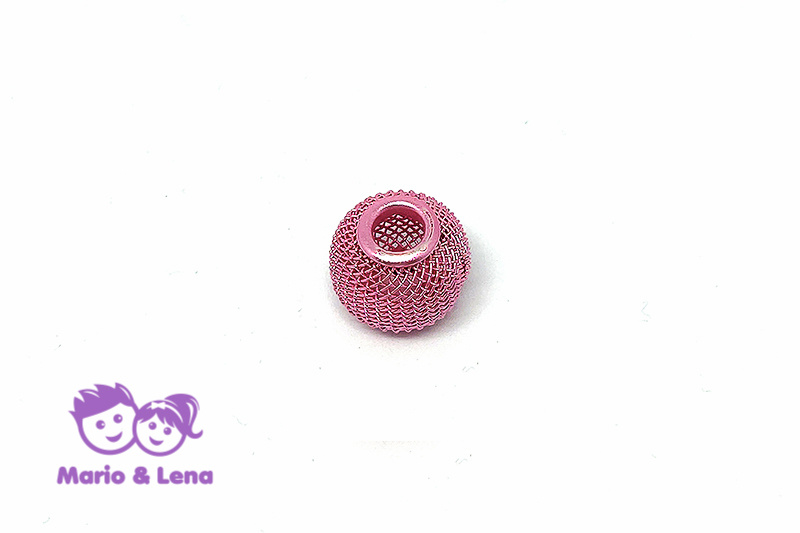 Korbball Perle Rose Pink 14x14mm