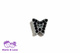 Rhinestone Charm to bead Butterfly Lilac
