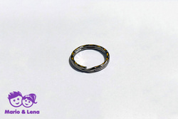 Key Ring corrugated 26mm nickel-plated