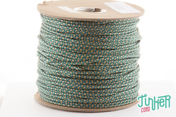 CUSTOM CUT Type II TINKER Cord in color TEAL & GOLD DIAMONDS