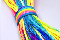 30 Meter Bndel Nyloncord Type III Farbe RAINBOW /...