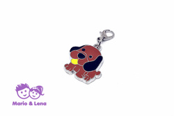 Necklace Pendant Dog Brown 45mm