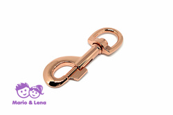 Carabiner with rolling swivel 90mm stainless steel