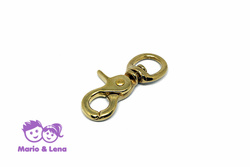 Scherenkarabiner 17mm x 63mm Messing