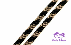 PPM-Seil, Tan-Black, Spiralgeflecht 8mm