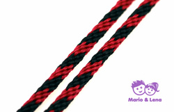 PPM-Seil, Red-Black, Spiralgeflecht 8mm