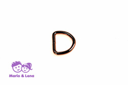 D-Ring, 16mm  Rosegold