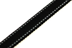 Webbing reflective 20mm, Black