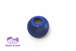 Basketball Bead Electric Blue