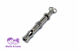 Dog Whistle aluminium Silver