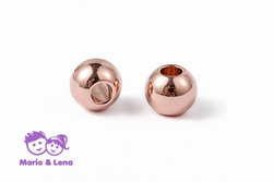 TYP1 Perle mit Loch Rosegold Edelstahlkugel 8x6.5 mm,...