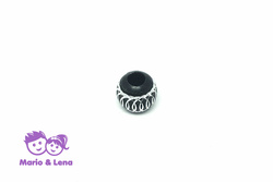 Bead Black silver raster