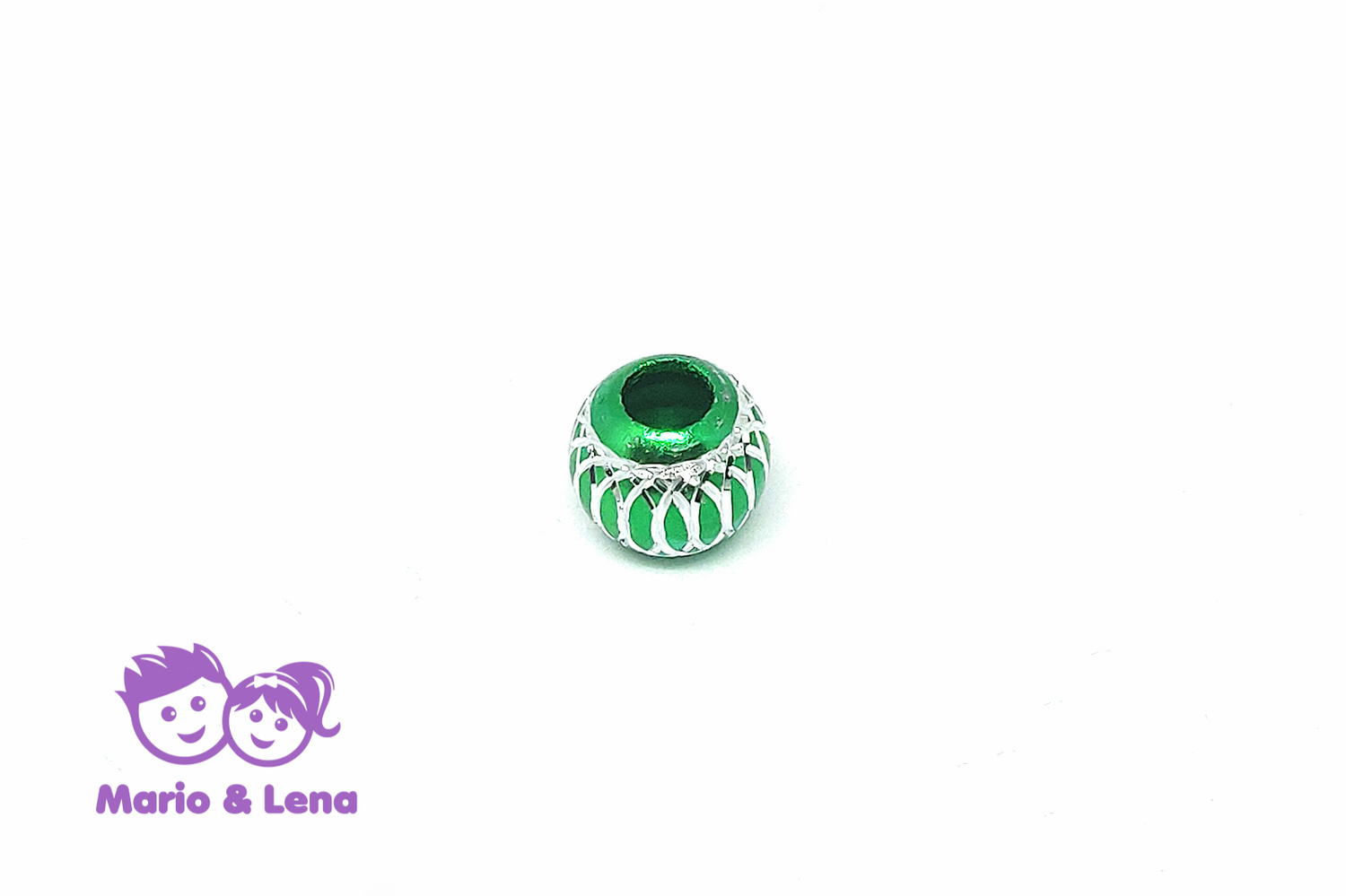 Bead Green silver raster