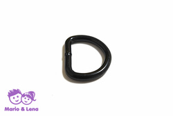D-Ring 25mm Metall Schwarz