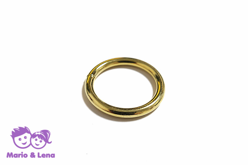 O-Ring 16mm Stahl Gold