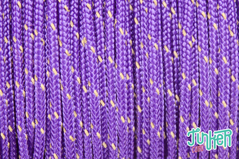 CUSTOM CUT Type I Cord in color ACID PURPLE W 1 REFLECTIVE TRACER